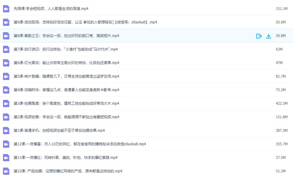 零基础学会用手机拍短视频（完结）