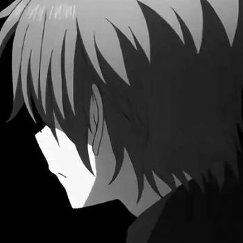 每周头像_黑白二次元个性漫画男头像-丧系