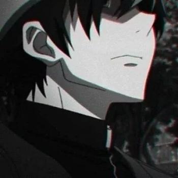 每周头像_黑白二次元个性漫画男头像-丧系