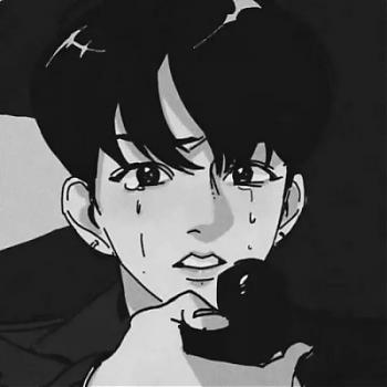 每周头像_黑白二次元个性漫画男头像-丧系