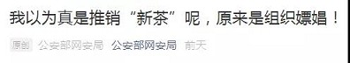 美女不卖茶叶，改卖淫了！