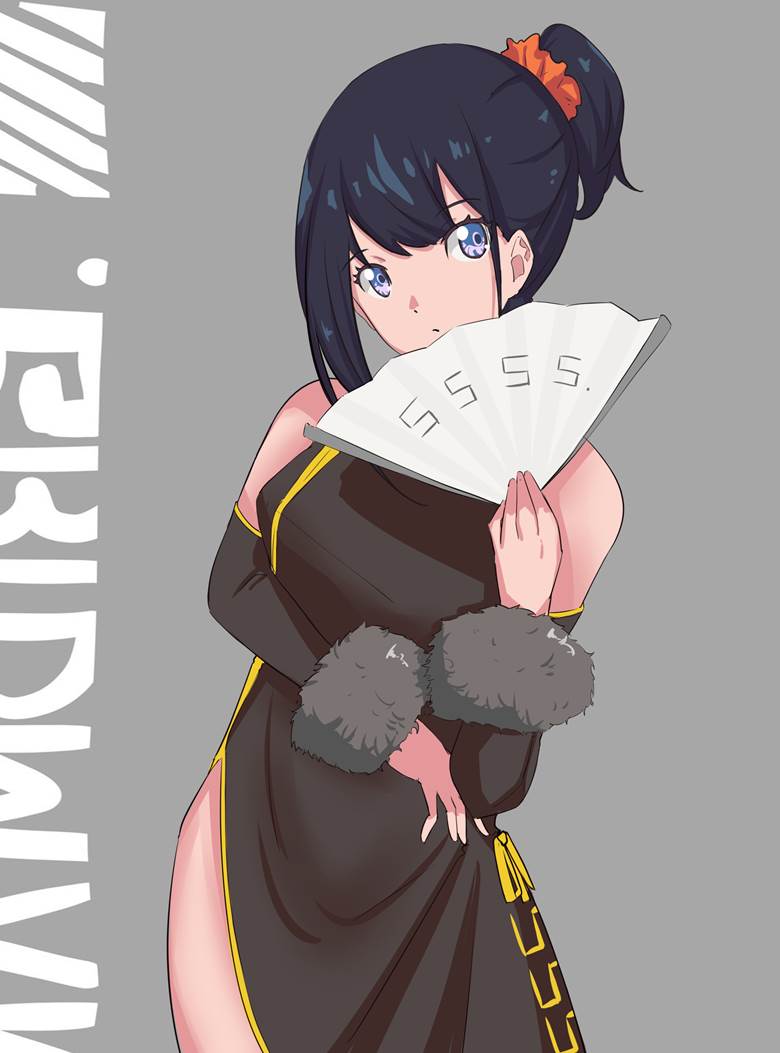 身材超棒的旗袍少女插画图片，看腿就行了
