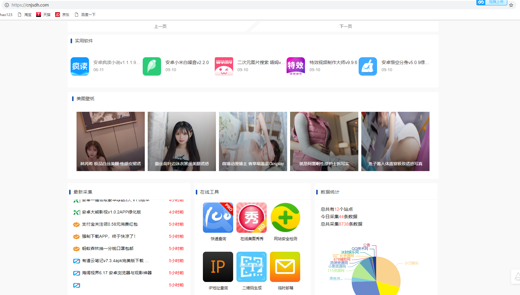菜鸟技术导航网整站源码分享