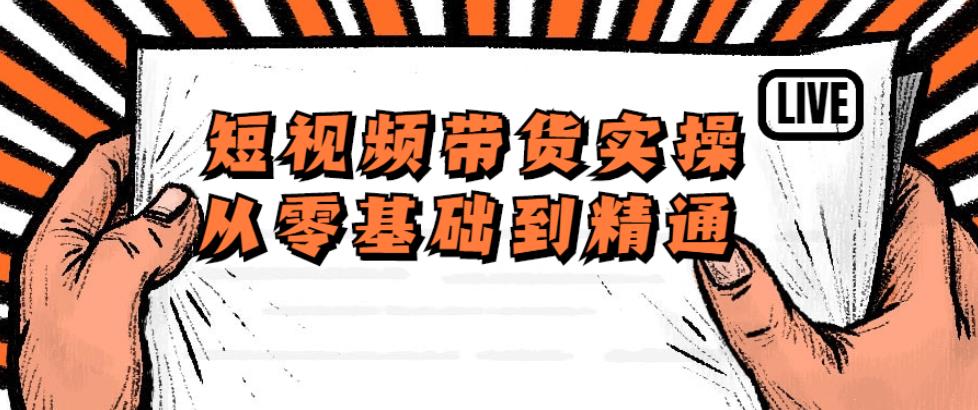 短视频带货实操从零基础到精通